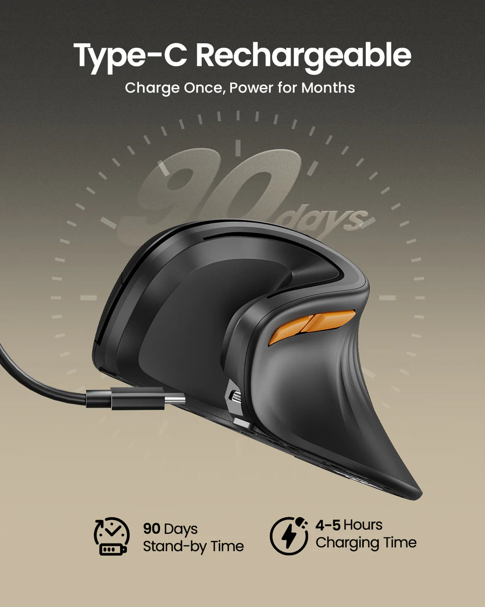 GripFlow™ Ergonomic Vertical Mouse