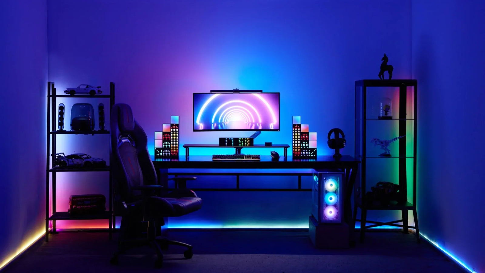Ambient and RGB lighting for gaming setups