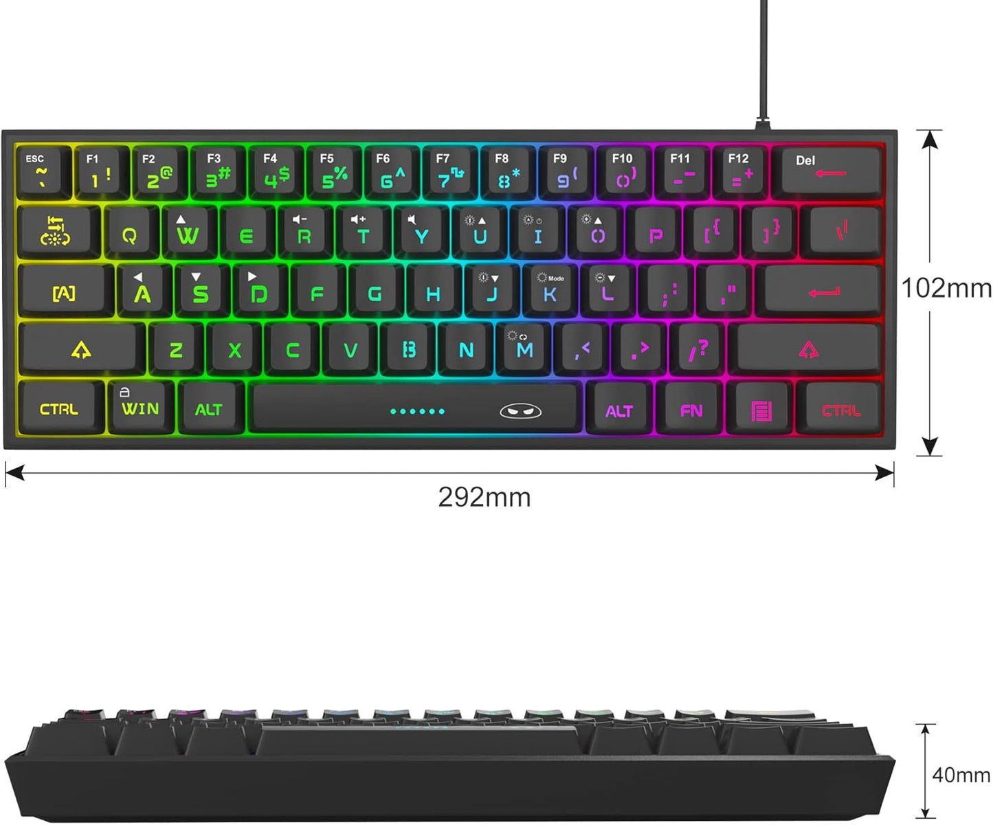 PhantomKeys™ RGB Mechanical Keyboard