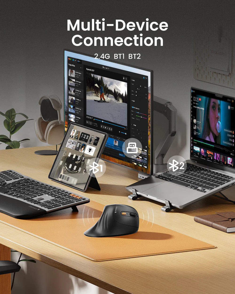 GripFlow™ Ergonomic Vertical Mouse