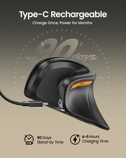 GripFlow™ Ergonomic Vertical Mouse