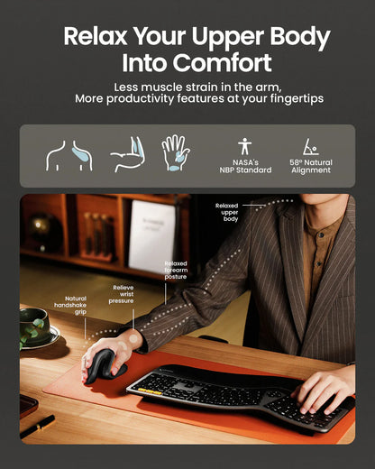 GripFlow™ Ergonomic Vertical Mouse