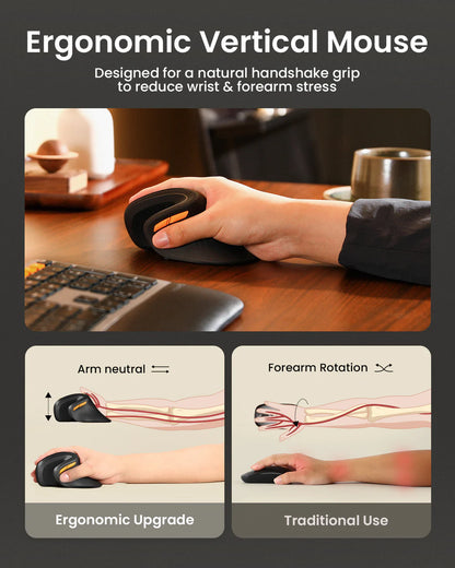 GripFlow™ Ergonomic Vertical Mouse