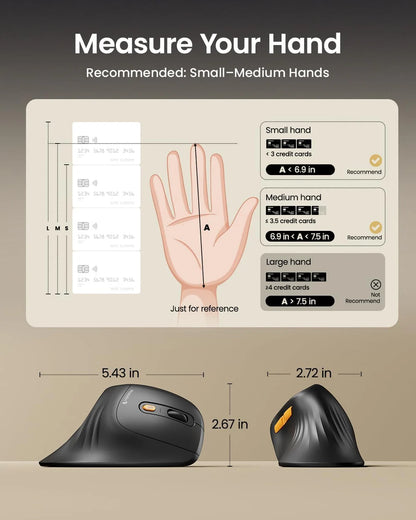 GripFlow™ Ergonomic Vertical Mouse